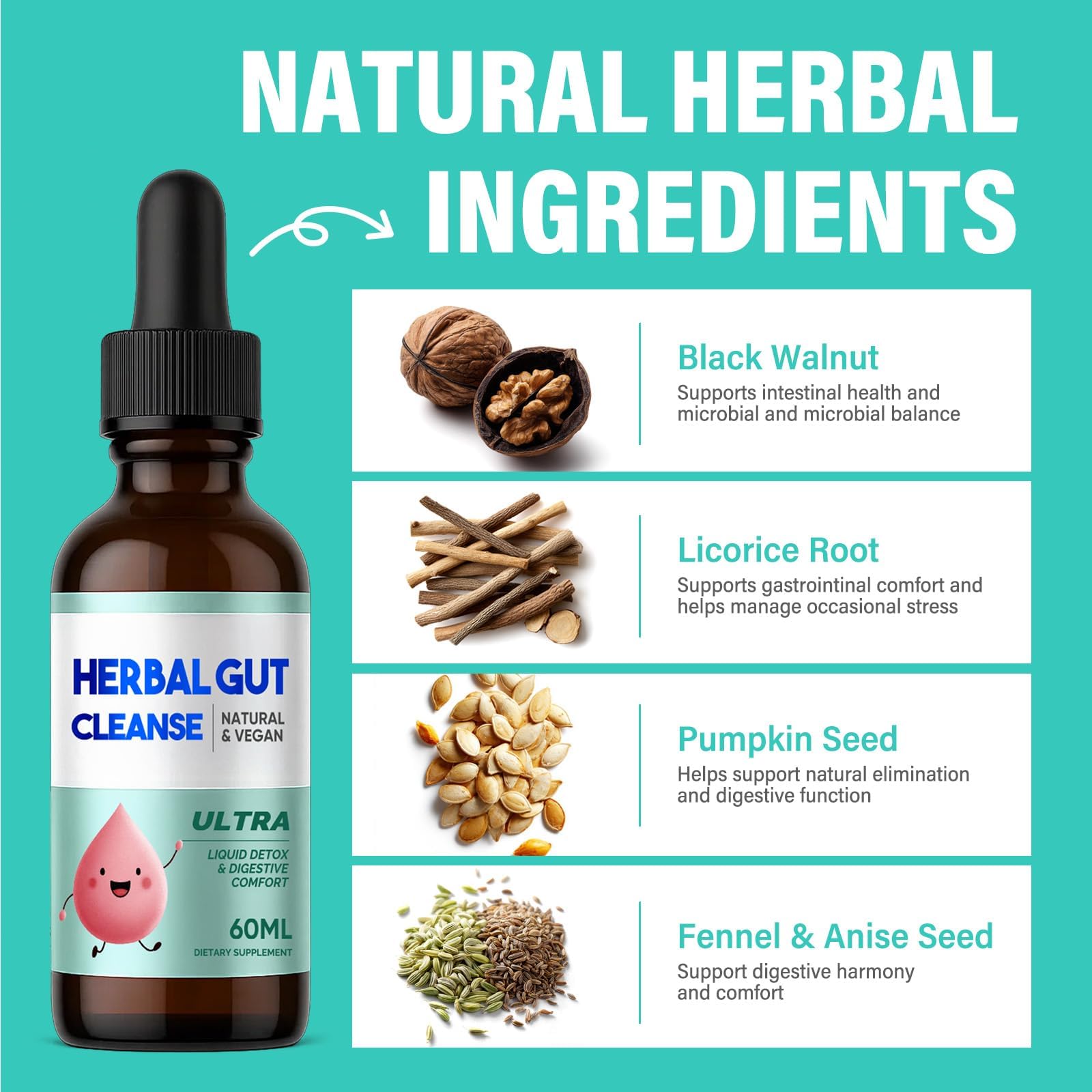 HerbX Kids Herbal Drops 50ml packaging details
