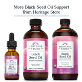HERITAGE STORE Black Seed Oil Capsules 650mg opened bottle