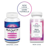 HERITAGE STORE Black Seed Oil Capsules 650mg side view