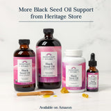 HERITAGE STORE Organic Black Seed Oil 395g lifestyle scene