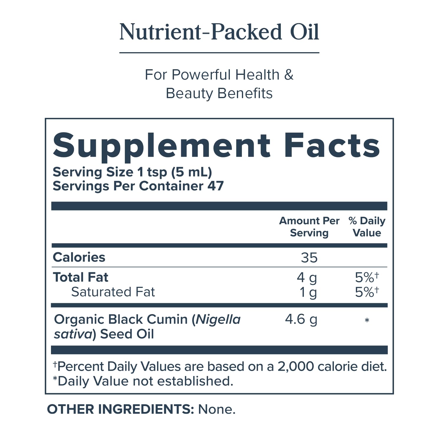 HERITAGE STORE Organic Black Seed Oil 395g side view