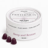 Hermetica Superfoods Hush Sleeping Gummies tin front view