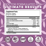 Herpanacine Blended Vitamin & Mineral Supplement side view showing ingredients list