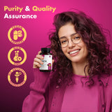 HERVIVA Maca Root Capsules with packaging dimensions