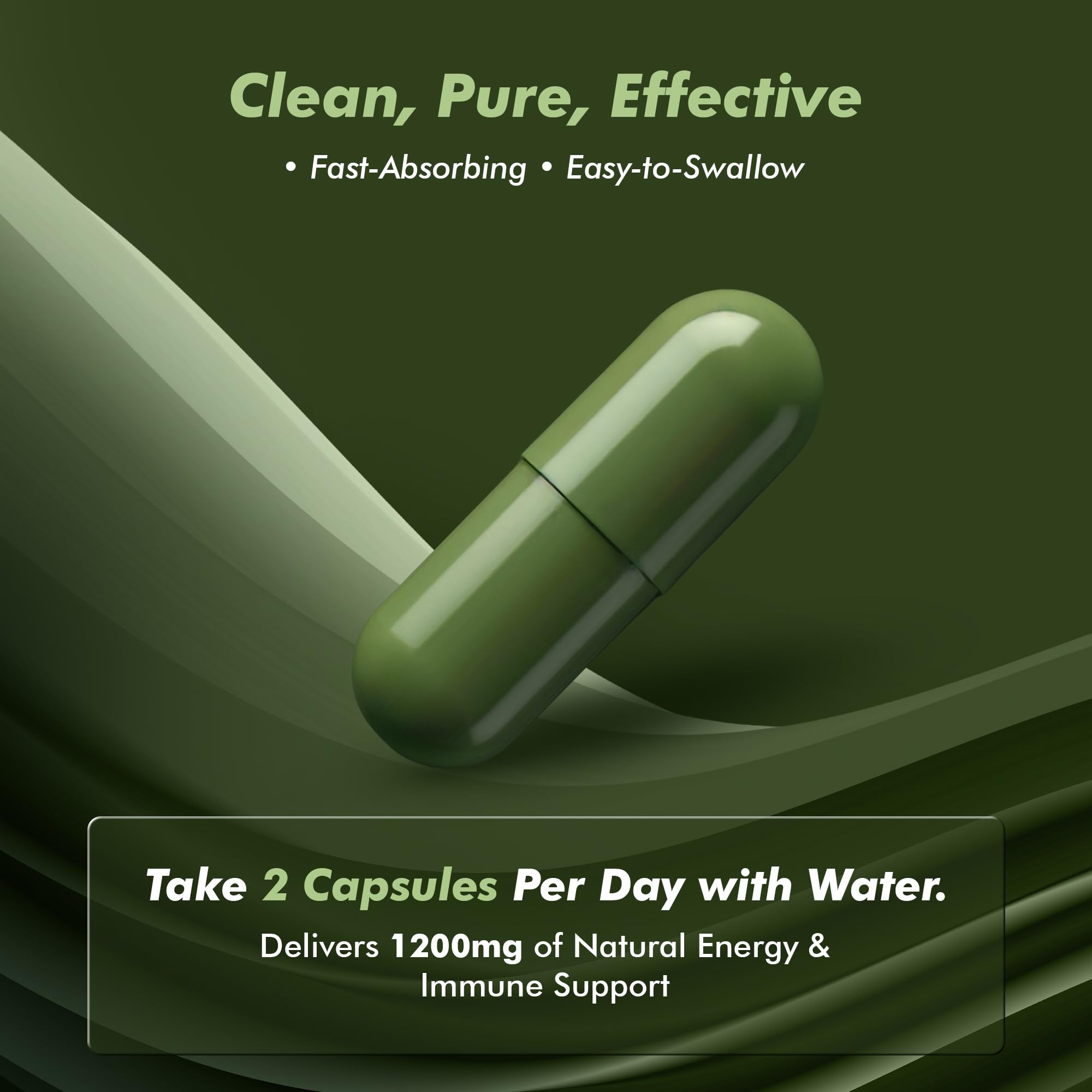 HERVIVA Moringa Capsules 1200mg open bottle with capsules
