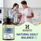 Hesperilyntis Licorice Root Liquid Capsules with measuring spoon