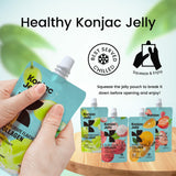 Hethstia Konjac Jelly Green Grape flavour on a hiking trail