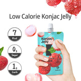 Hethstia Konjac Lychee Jelly nutritional information on back