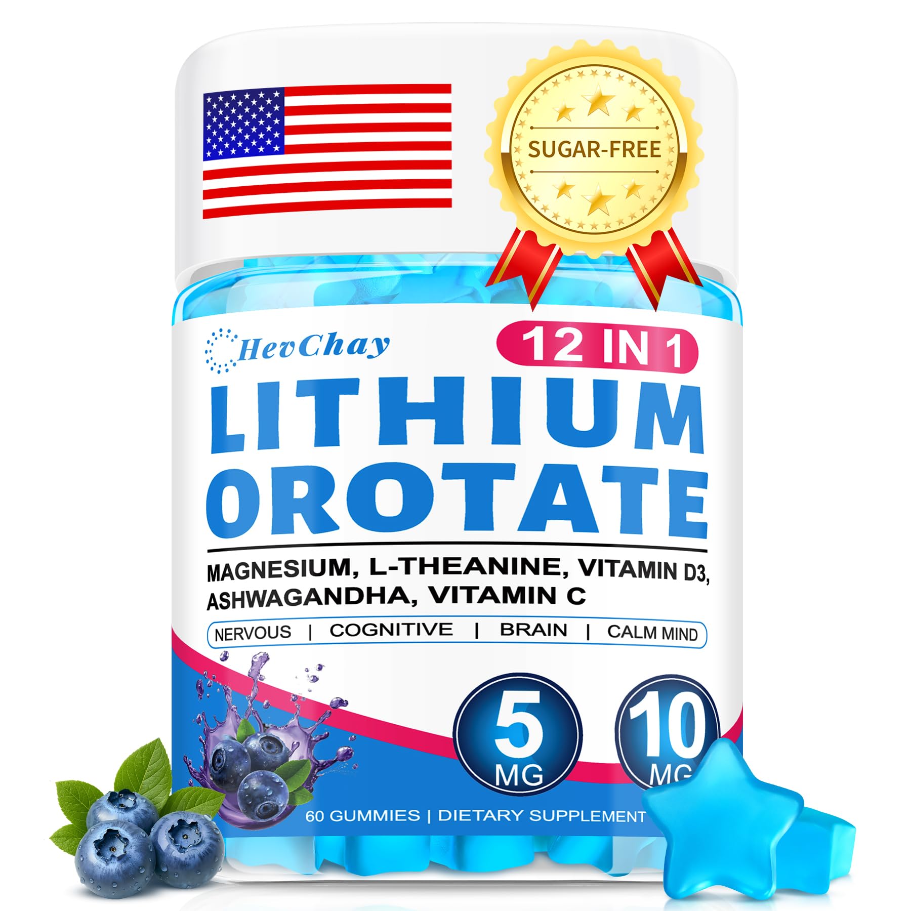 HevChay 12-in-1 Trace Minerals Supplement front view