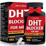 HevChay Saw Palmetto DHT Blocker 1900mg front view of packaging