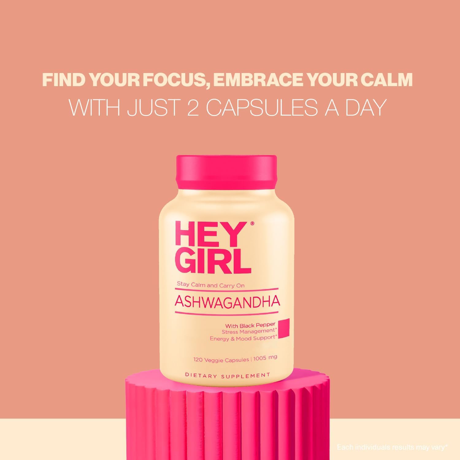 HEY GIRL NUTRITION Ashwagandha Capsules lifestyle scene