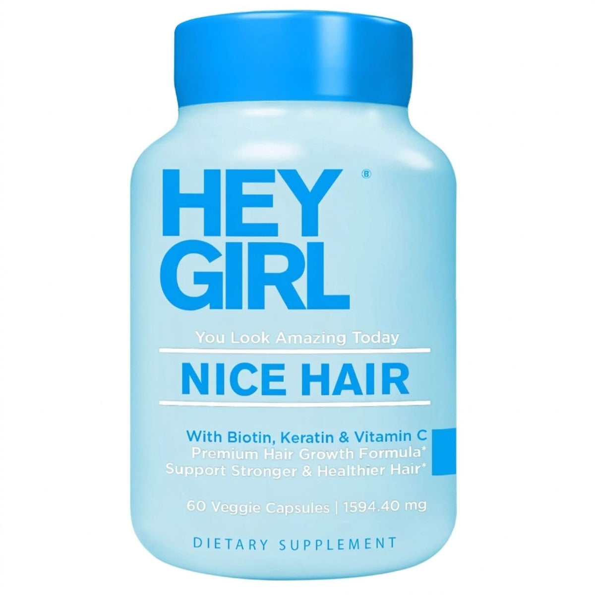 HEY GIRL NUTRITION Nice Hair Supplement front view