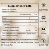 HFELIZ Choline Gummies 500mg natural orange flavour close-up