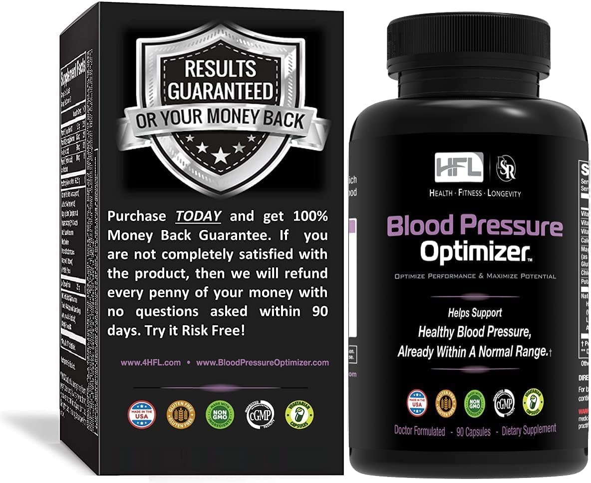 HFL Blood Pressure Optimizer 5-in-1 Supplement front view
