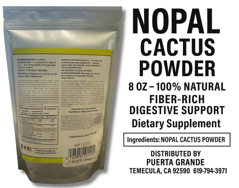 HIGH Nopal Cactus Powder nutritional information
