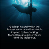 HigherDOSE Magnesium Oil Spray 318g on a gym bench