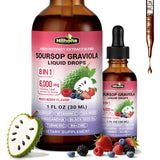 HIIHONE 8-in-1 Soursop Bitters Liquid Drops front view, Mixed Berry flavour