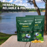 HIIHONE Oregano Oil Softgels in a wellness setting
