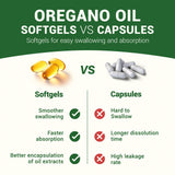 HIIHONE Oregano Oil Softgels with a measuring spoon