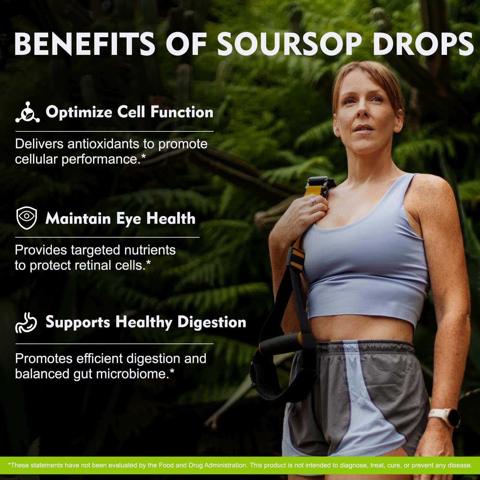 HIIHONE Soursop Bitters Liquid Drops lifestyle shot with glass of water