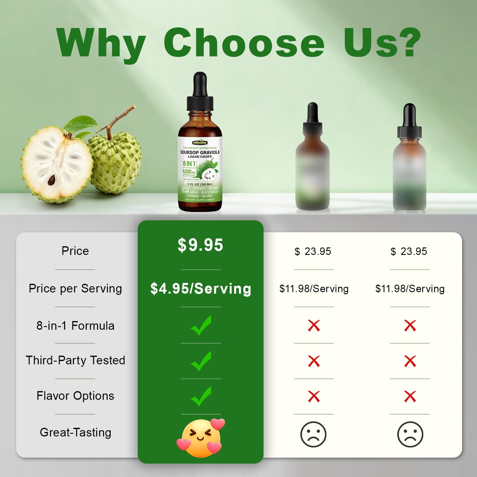 HIIHONE Soursop Graviola Bitters Liquid Drops lifestyle scene