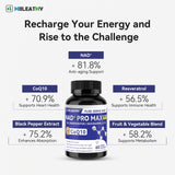 HIILEATHY Resveratrol Supplement capsules on a wooden table