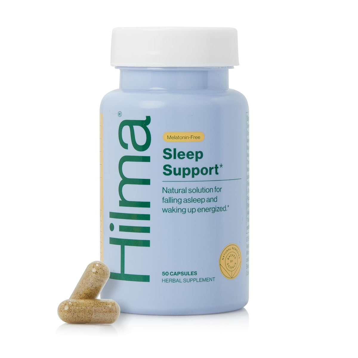 Hilma Capsules front view with packaging
