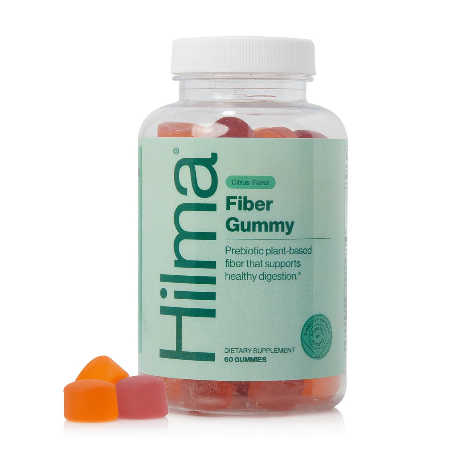 Hilma Fiber Gummies front view showing packaging