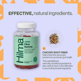 Hilma Fiber Gummies side view with nutritional information