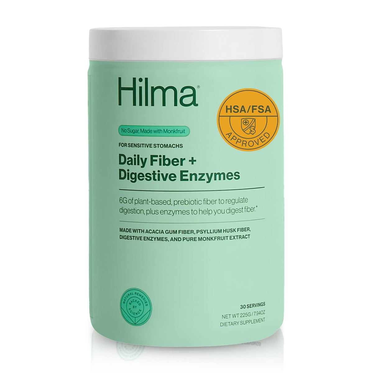 Hilma Multi-Enzymes Vegan Powder front view packaging