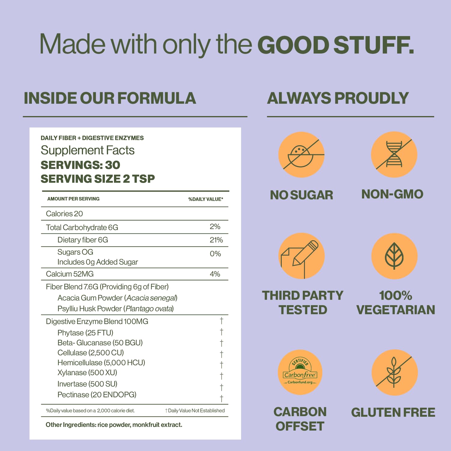 Hilma Multi-Enzymes Vegan Powder measuring spoon