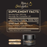 Hima Shilajatu Pure Shilajit Resin 240g jar with measuring spoon