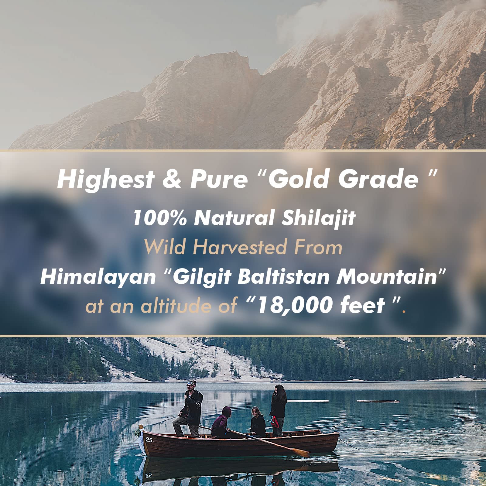 Hima Shilajatu Shilajit Resin jar in natural setting
