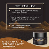 Hima Shilajatu Shilajit Resin on a wooden table