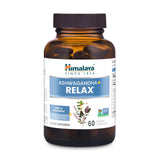 Himalaya Ashwagandha+ daily wellness Herbal Supplement 60 Capsules front view