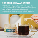 Himalaya Ashwagandha Powder scoop with powder