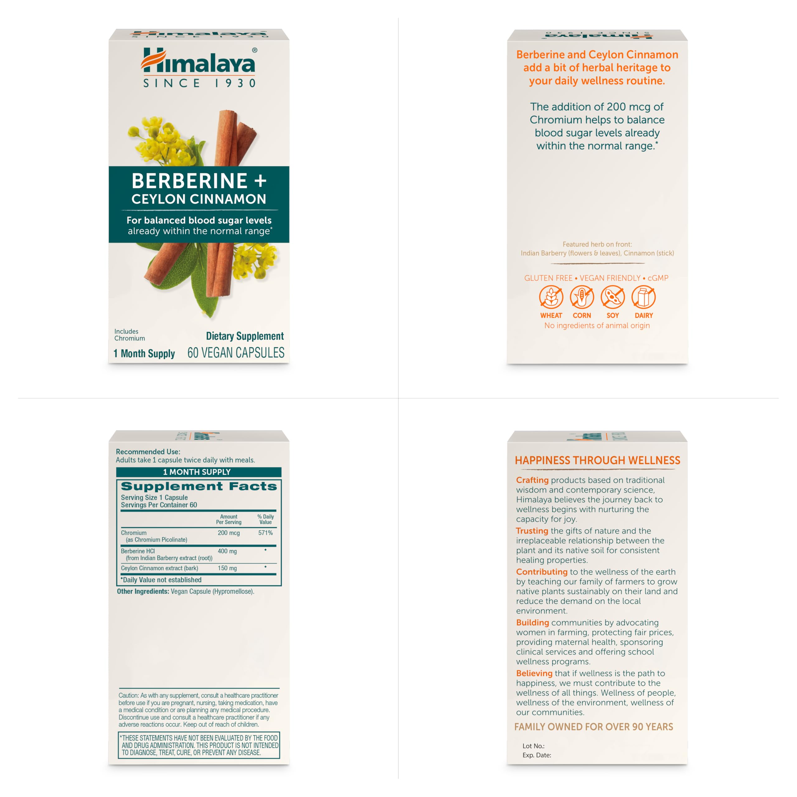 Himalaya Berberine Supplement on a wooden table