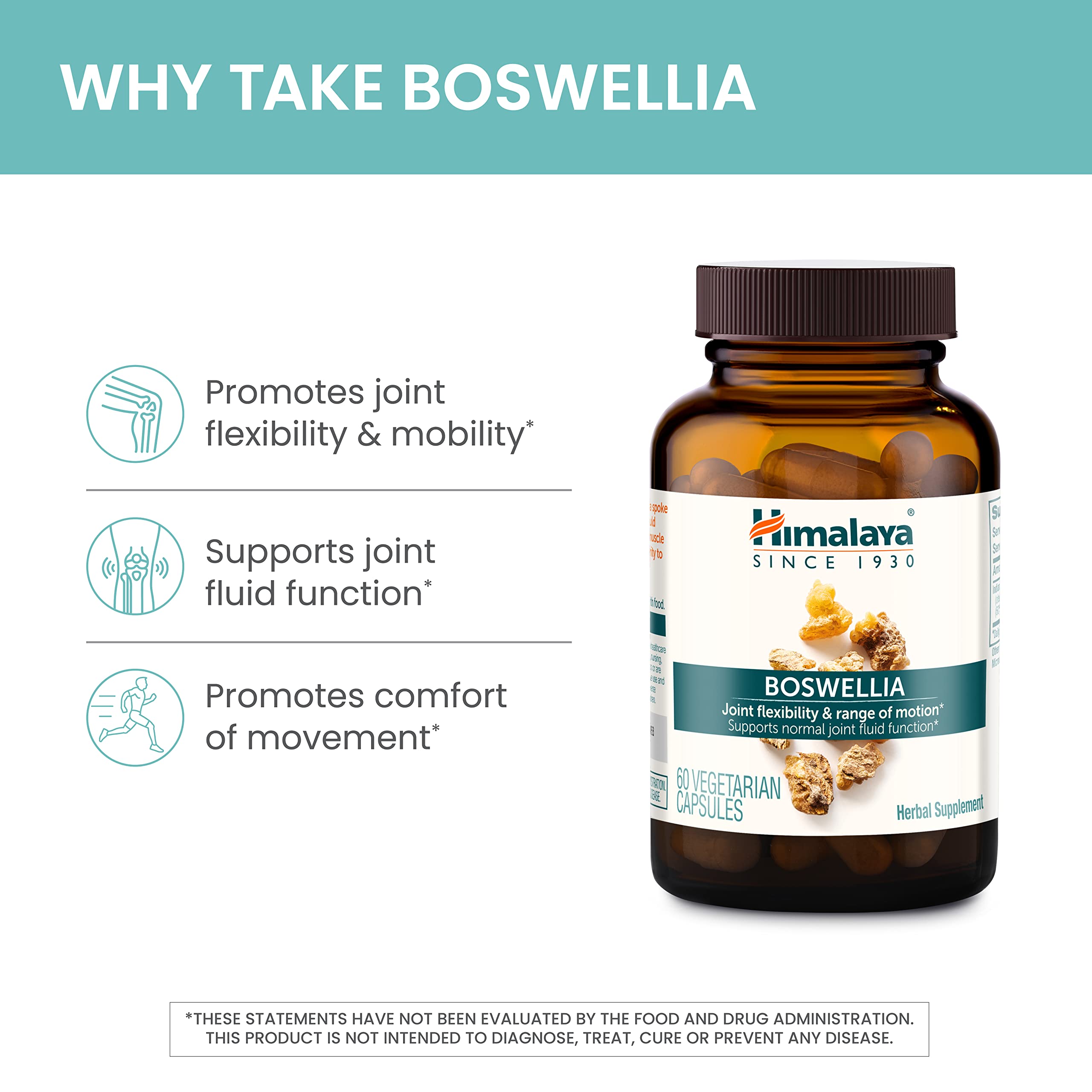 Himalaya Boswellia Serrata Joint Supplement bottle side view