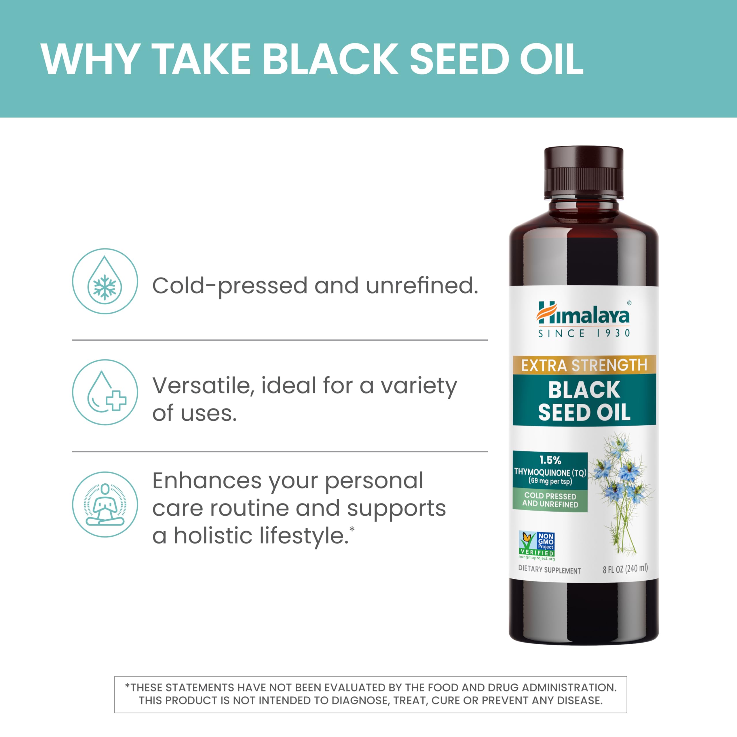 Himalaya Extra Strength Black Seed Oil 281g with measuring spoon