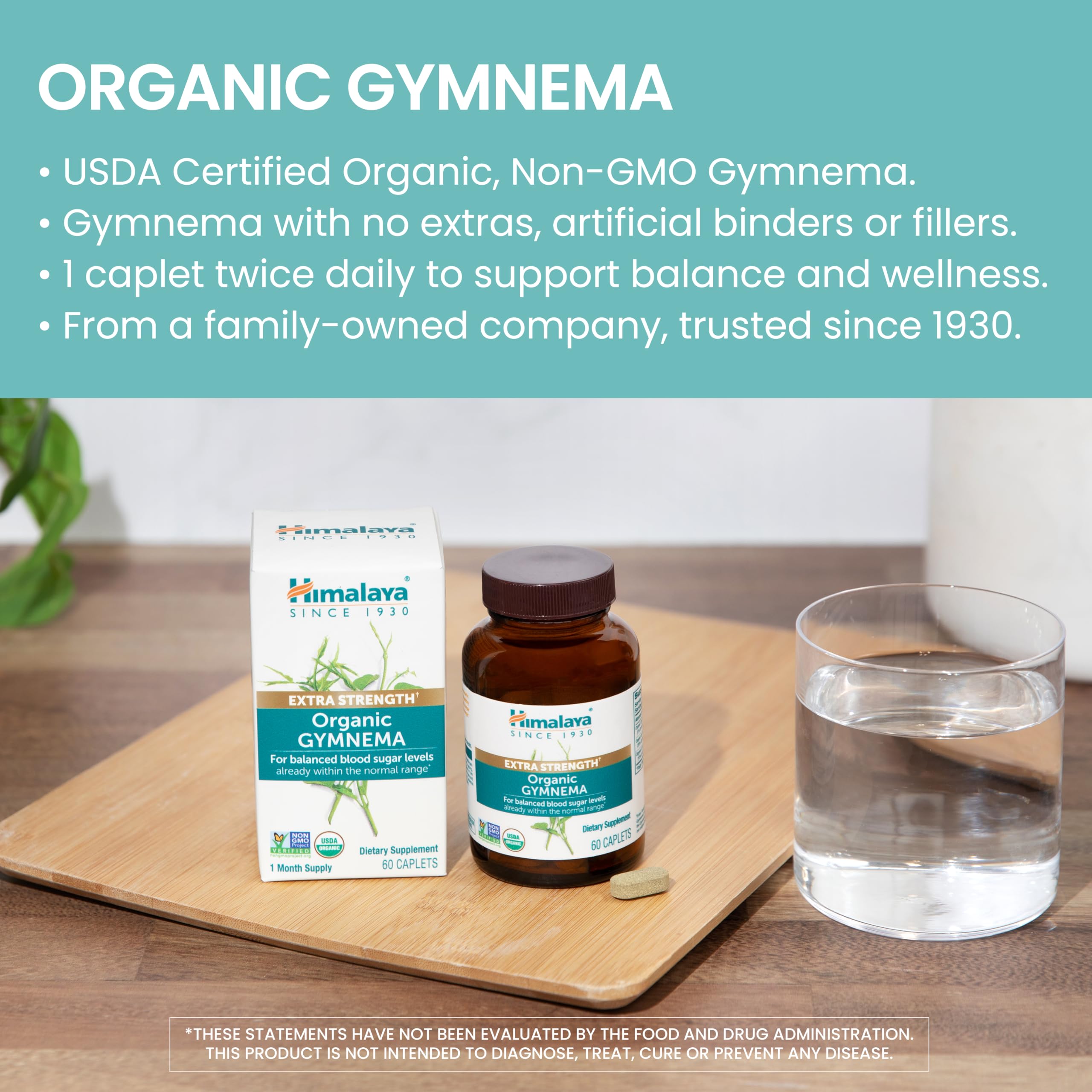 Himalaya Extra Strength Organic Gymnema 600mg Capsules packaging