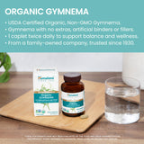 Himalaya Extra Strength Organic Gymnema 600mg Capsules packaging