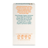 Himalaya Extra Strength Organic Gymnema 600mg Capsules with a measuring spoon