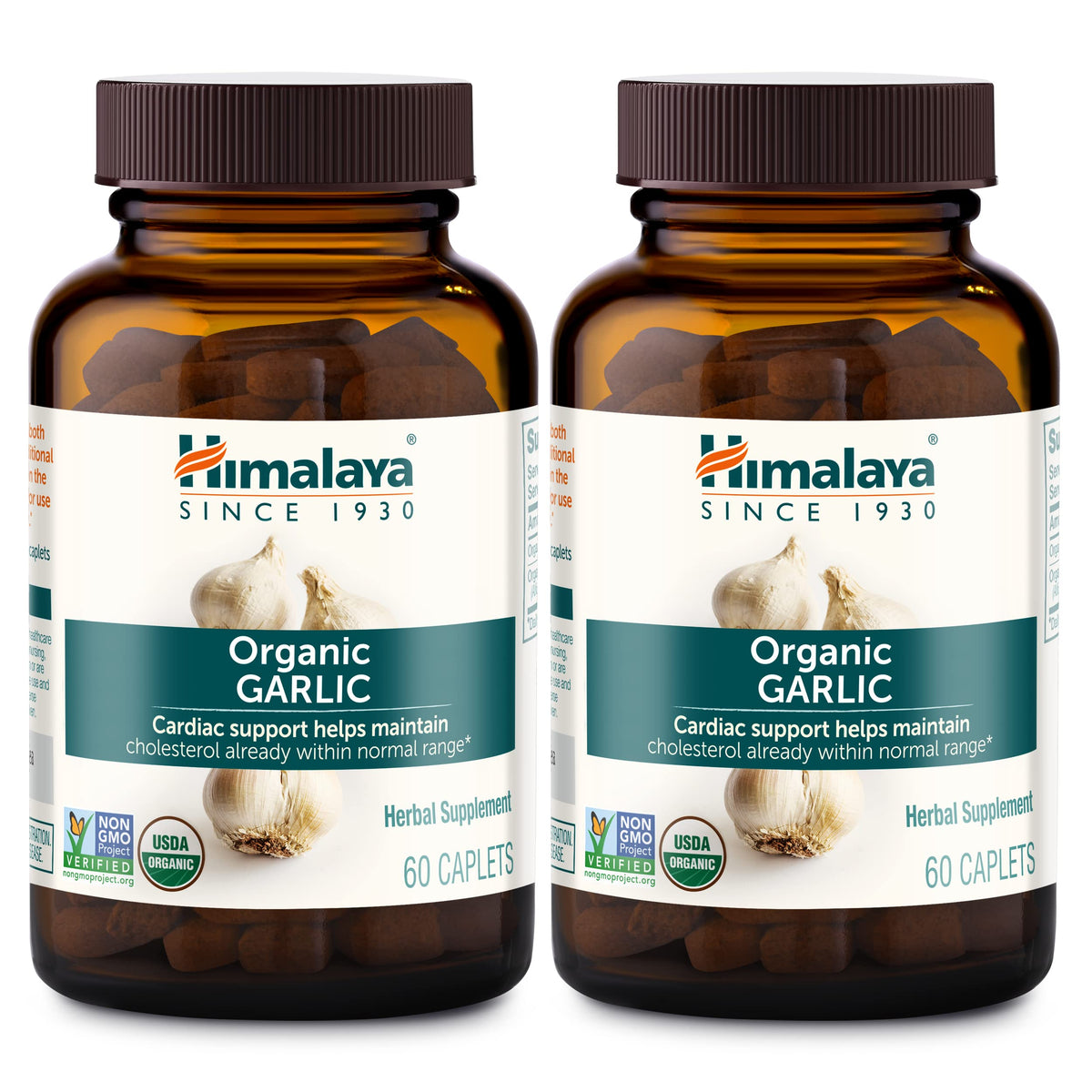 Himalaya Garlic Supplement 120 Caplets front view