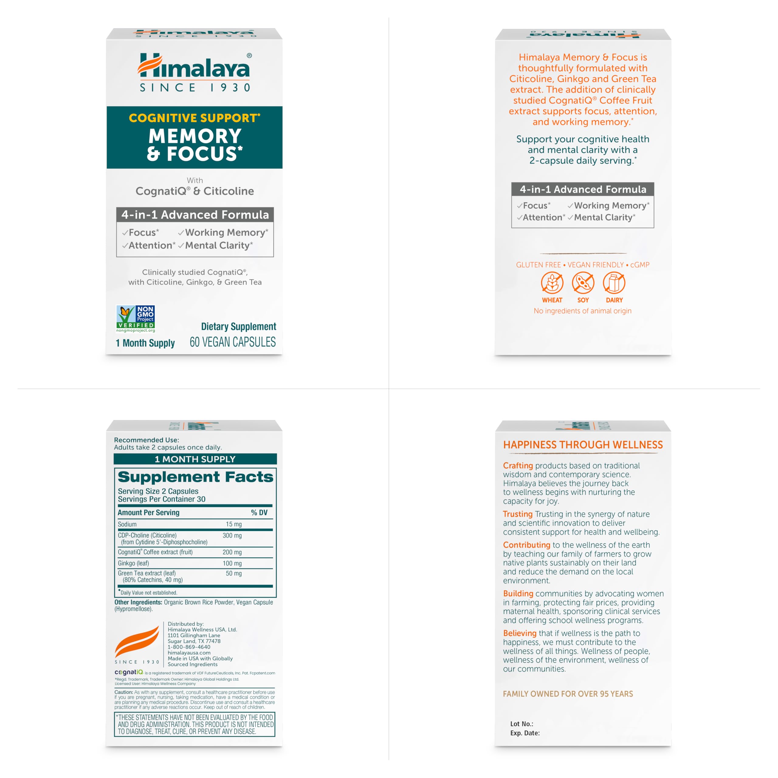 Himalaya Ginkgo Biloba Cognitive Support Capsules close-up of capsules