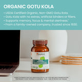 Himalaya Gotu Kola capsules displayed on a wooden surface