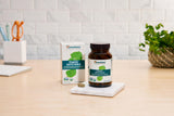 Himalaya Gotu Kola capsules in a hand for size reference