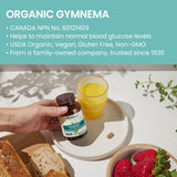 Himalaya Gymnema Sylvestre herbal supplement close-up of label