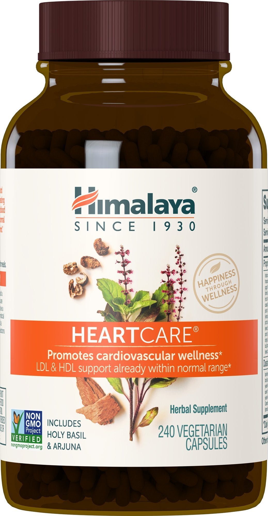 Himalaya HeartCare Herbal Supplement 60 Capsules front view