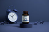 Himalaya Hello ZZZs Sleep Supplement on a bedside table