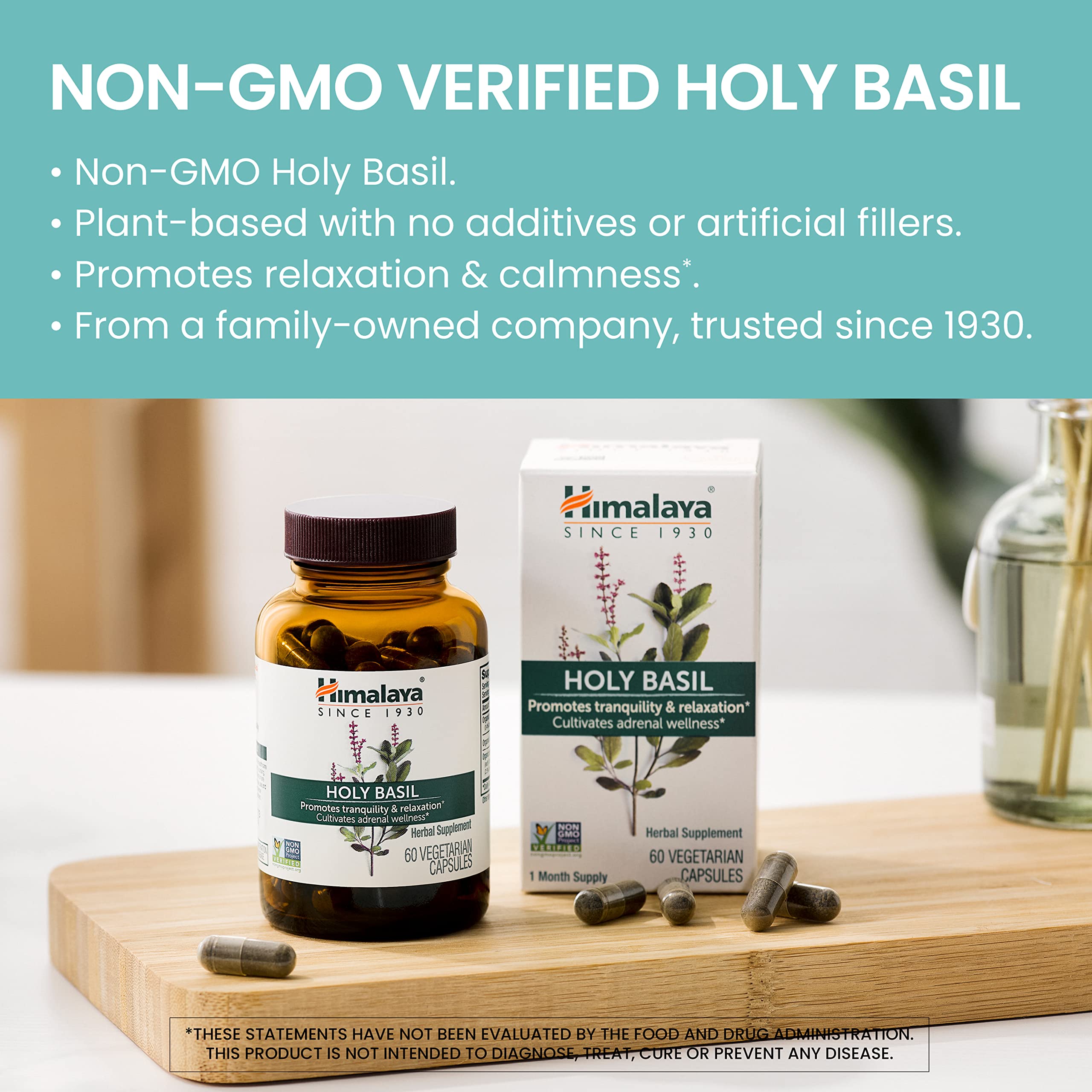 Himalaya Holy Basil Capsules packaging